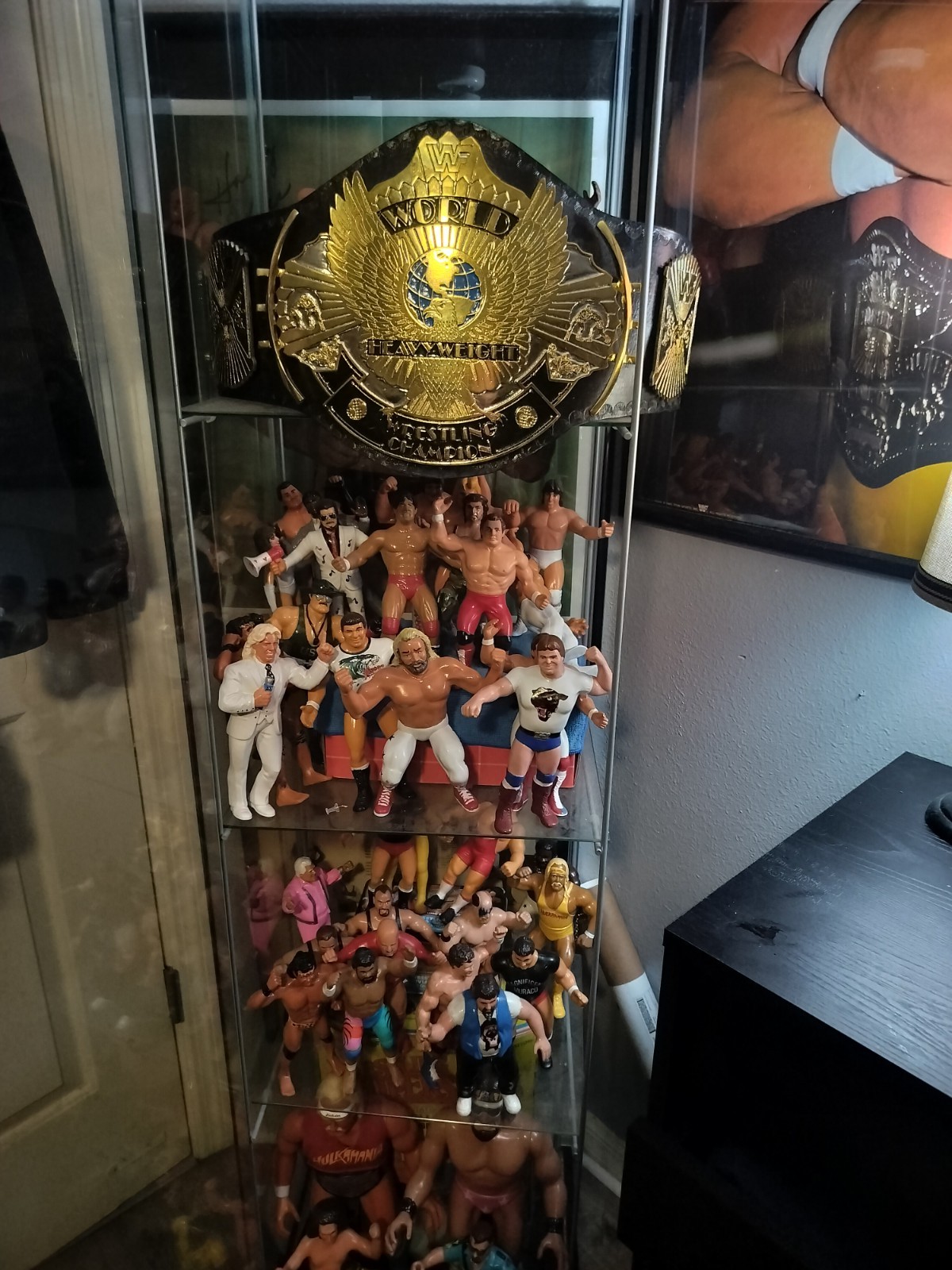 WWF Ljn Lot Including Winged Eagle Championship Belt Signed By Hulk Hogan