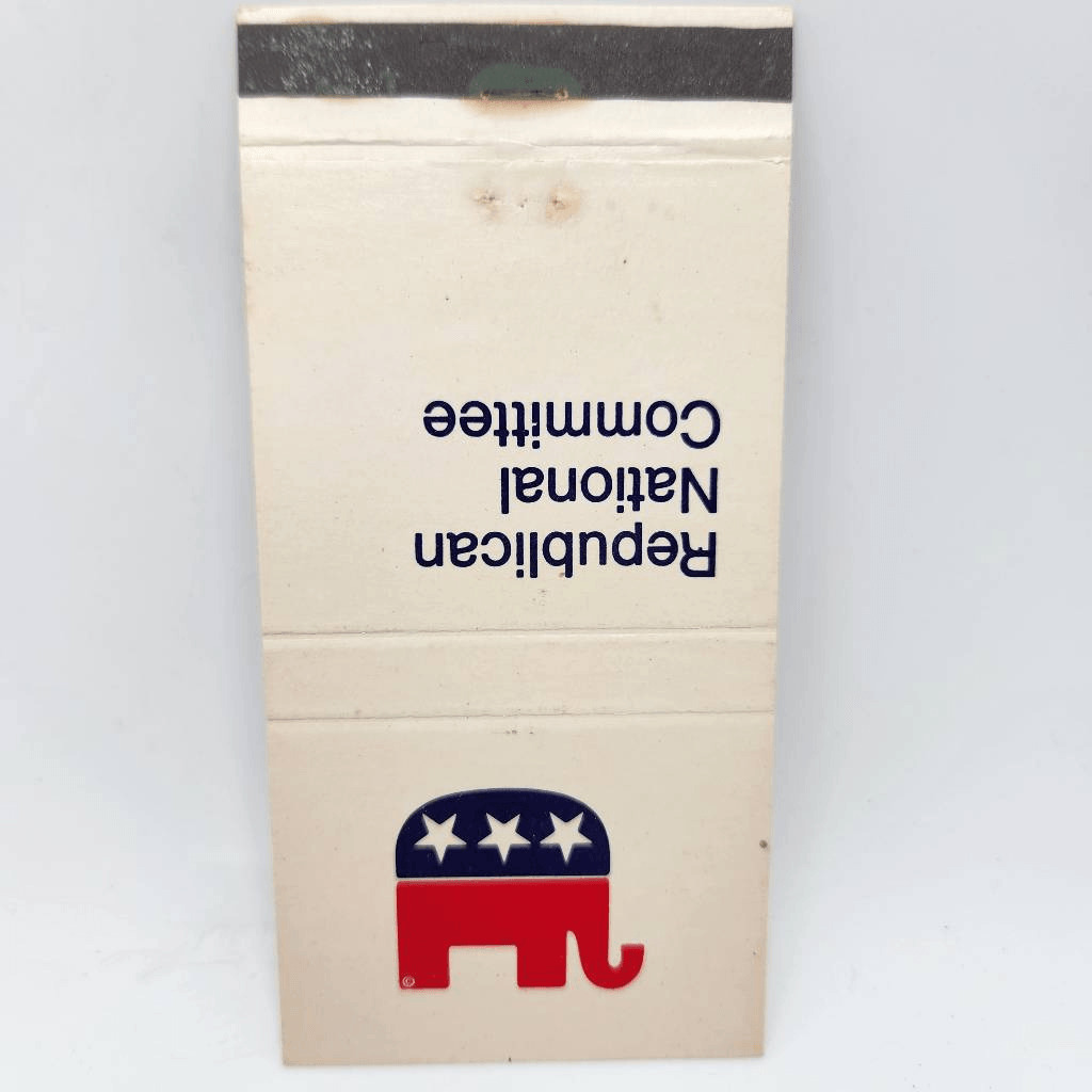 Vintage Matchcover Republican National Committee Elephant Political