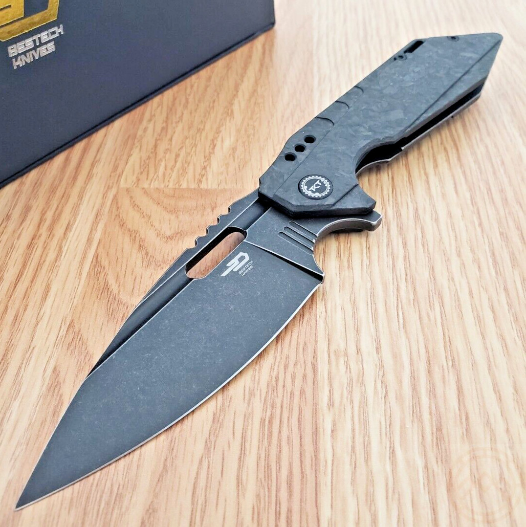 Bestech Knives Shodan Folding Knife 3.88" S35VN Steel Blade CF/Titanium Handle Bestech Knives Shodan Folding Knife 3.88" S35VN Steel Blade CF/Titanium Handle