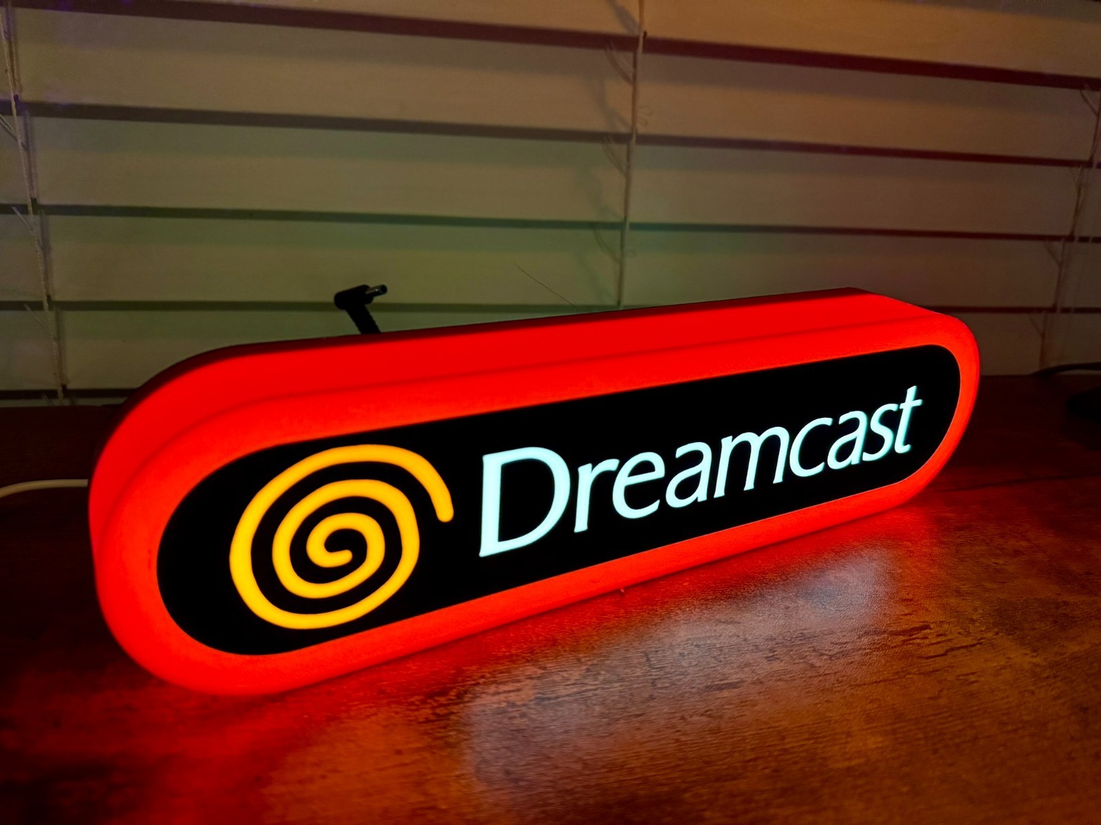 Dreamcast Inspired LED Sign - 12" Dimmable Retro Gaming Light - Wall or Desk - Dreamcast Inspired LED Sign - 12" Dimmable Retro Gaming Light - Wall or Desk -