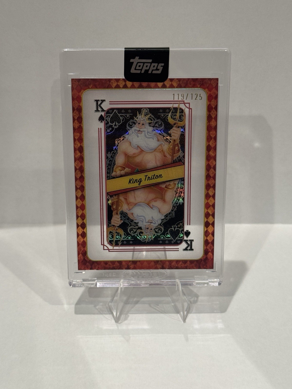 2025 Topps Mint Disney #QH-5 King Of Spades- King Triton /125