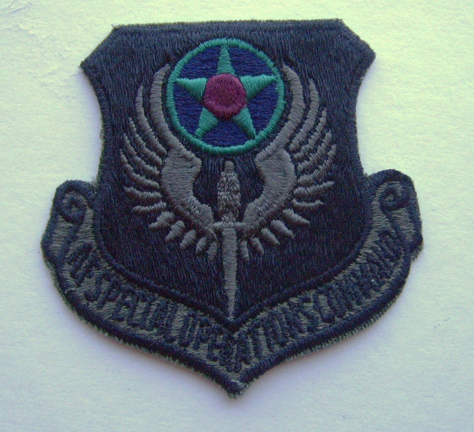 USAF SPECIAL OPERATIONS COMMAND PATCH SUBDUED SHIELD STYLE :K1 USAF SPECIAL OPERATIONS COMMAND PATCH SUBDUED SHIELD STYLE :K1