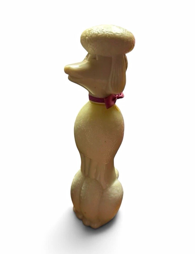 Vintage~1970s~Avon~”Suzette Poodle Milk Glass Bottle~Full of Foaming Bath Oil Vintage~1970s~Avon~”Suzette Poodle Milk Glass Bottle~Full of Foaming Bath Oil