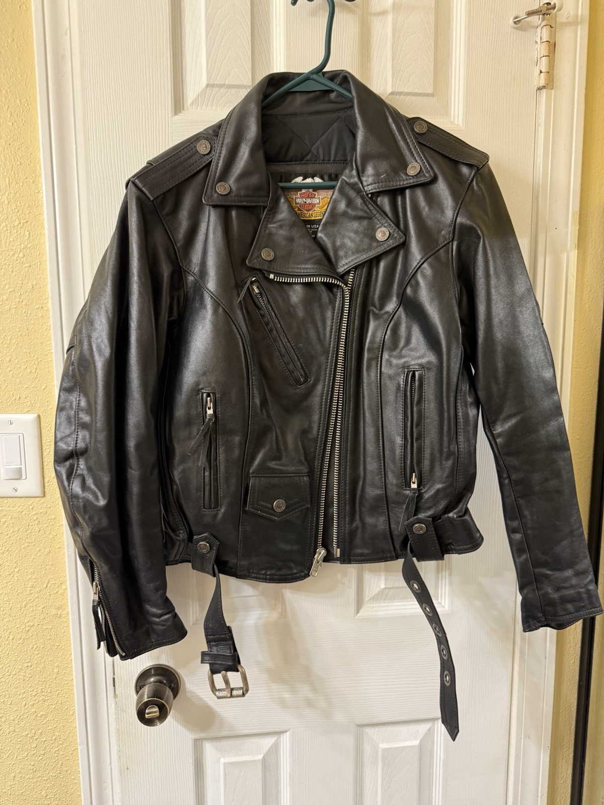 Harley-Davidson Women’s Leather Motorcycle Moto Jacket "An American Legend" USA