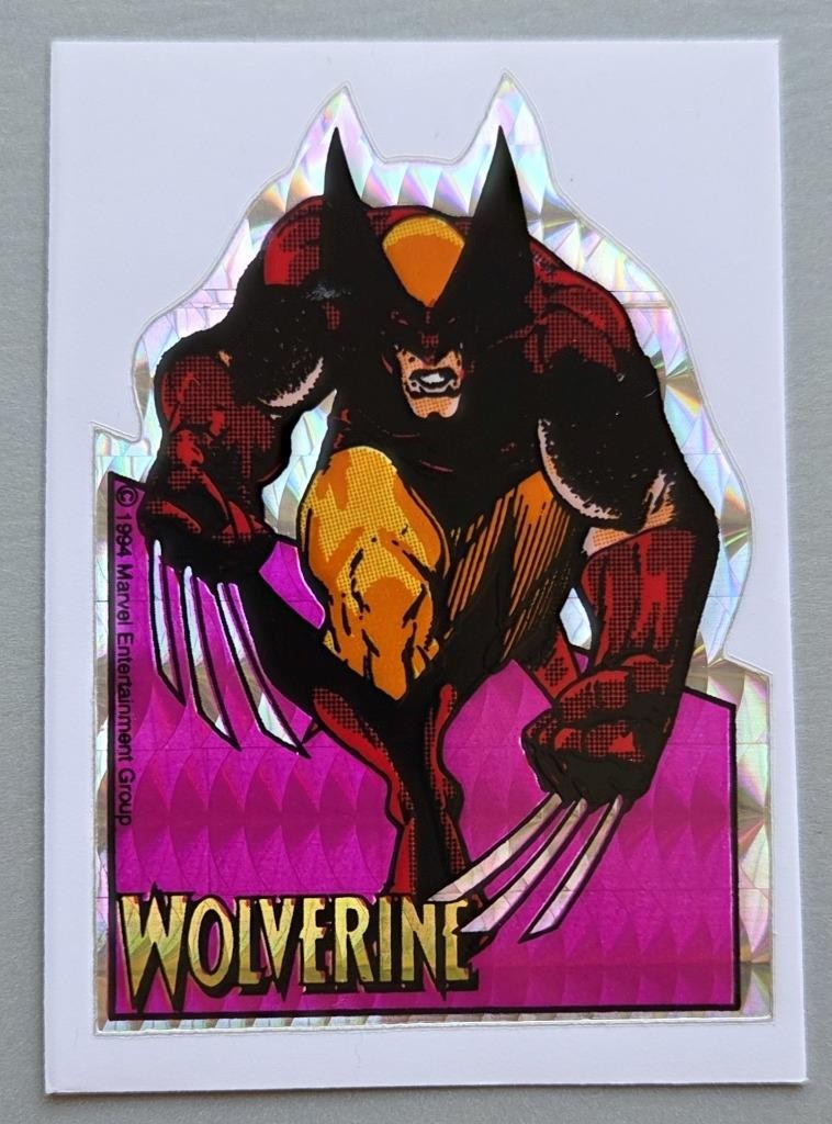 1 Rare VTG Prism Die Cut 1994 Marvel Ent "Wolverine" Vending Machine Sticker NOS 1 Rare VTG Prism Die Cut 1994 Marvel Ent "Wolverine" Vending Machine Sticker NOS