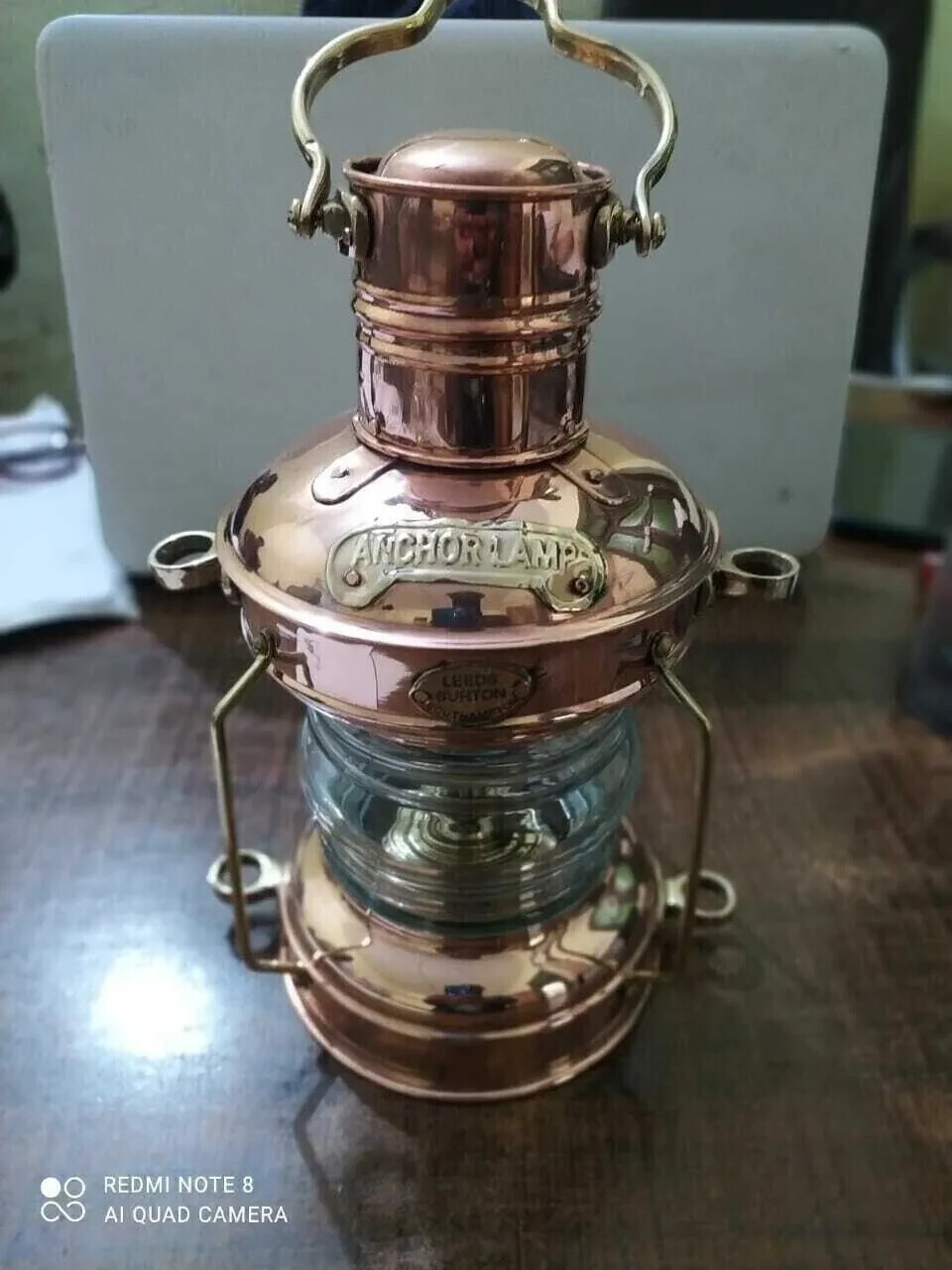 14" Copper & Brass Anchor Antique Oil Lamp Maritime Ship Lantern Boat Light 14" Copper & Brass Anchor Antique Oil Lamp Maritime Ship Lantern Boat Light