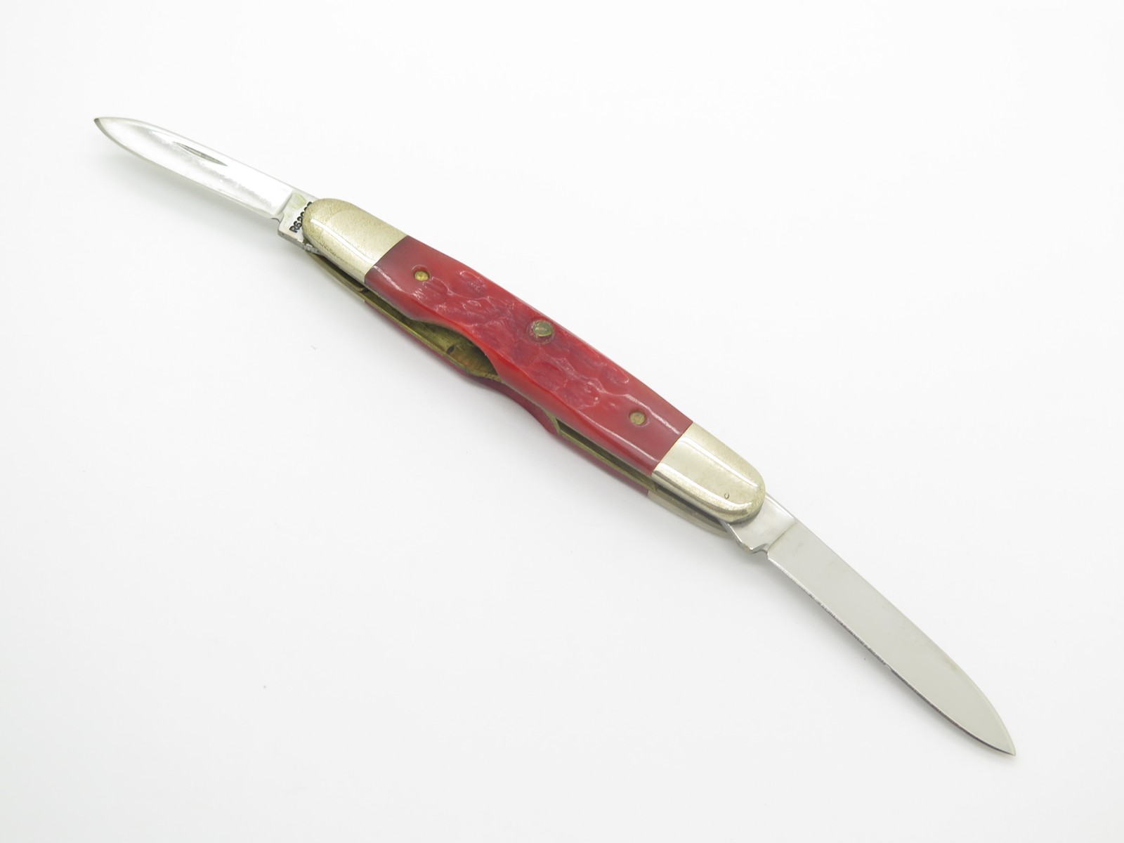 Vtg 1889-1989 Case XX Centennial R62063 Jigged Red Bone Folding Pocket Pen Knife Vtg 1889-1989 Case XX Centennial R62063 Jigged Red Bone Folding Pocket Pen Knife
