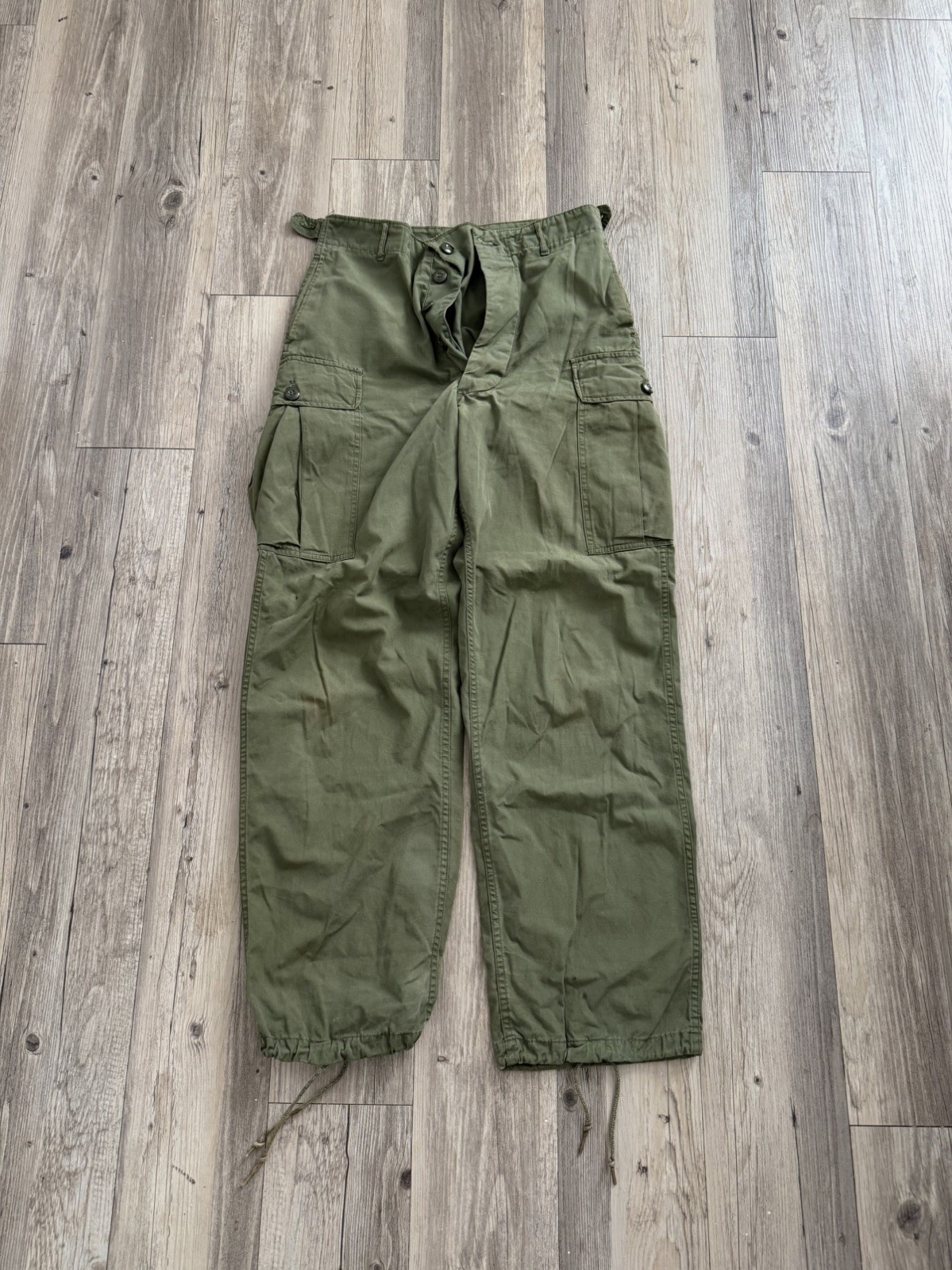 Vietnam War US 1963 1st Pattern Jungle Pants OG-107 Small Regular RARE