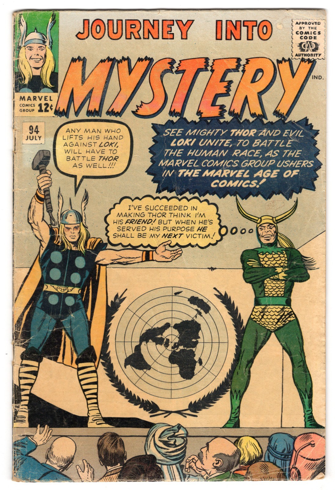 Journey Into Mystery 94 1963 Marvel Comics G/VG 3.0 Loki Thor Odin Heimdall Journey Into Mystery 94 1963 Marvel Comics G/VG 3.0 Loki Thor Odin Heimdall