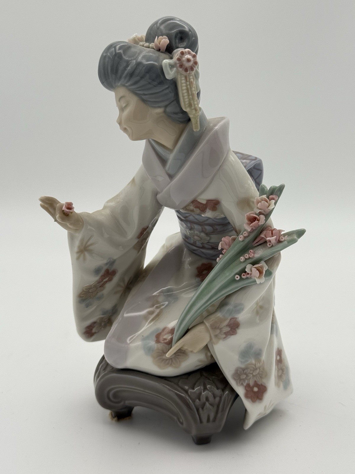 VTG Lladro - KIYOKO #1450 Japanese Geisha Porcelain Figurine Vintage Retired