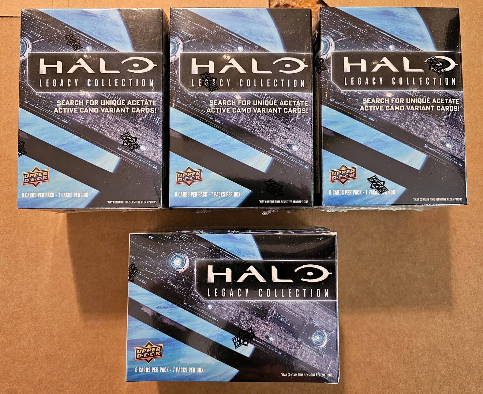 2024 Upper Deck Halo Legacy SEALED Blaster Box VERY RARE Overshield SP SSP QTY 2024 Upper Deck Halo Legacy SEALED Blaster Box VERY RARE Overshield SP SSP QTY