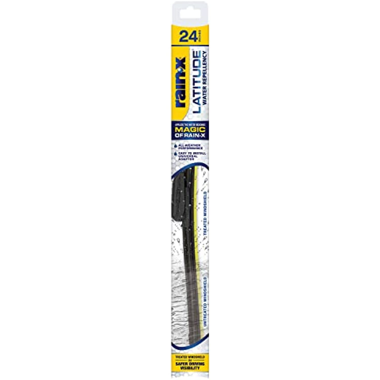 Rain-X 5079280-2 Latitude Water Repellency Wiper Blade, 24" (Pack of 1) Rain-X 5079280-2 Latitude Water Repellency Wiper Blade, 24" (Pack of 1)