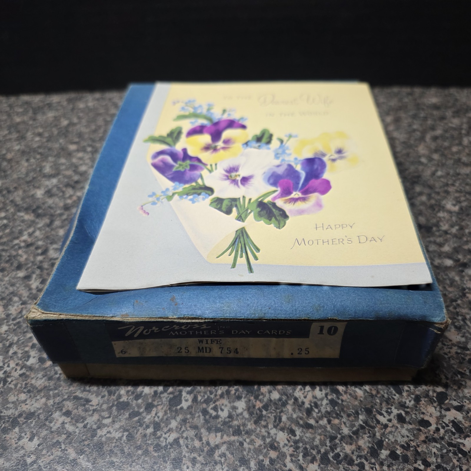 Vintage 1950s Norcross Mother’s Day Wife Cards 25MD754 Lot Of 12 With Box Vintage 1950s Norcross Mother’s Day Wife Cards 25MD754 Lot Of 12 With Box