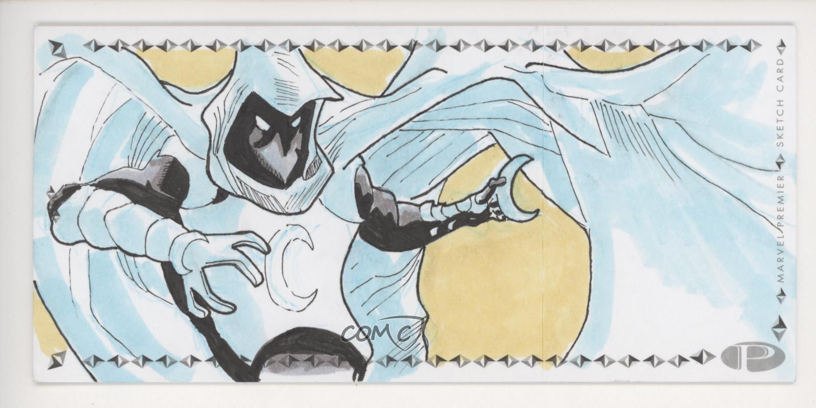 2019 Upper Deck Marvel Premier Sketch Cards Triple Panel 1/1 Jim Sabo Auto 3x1