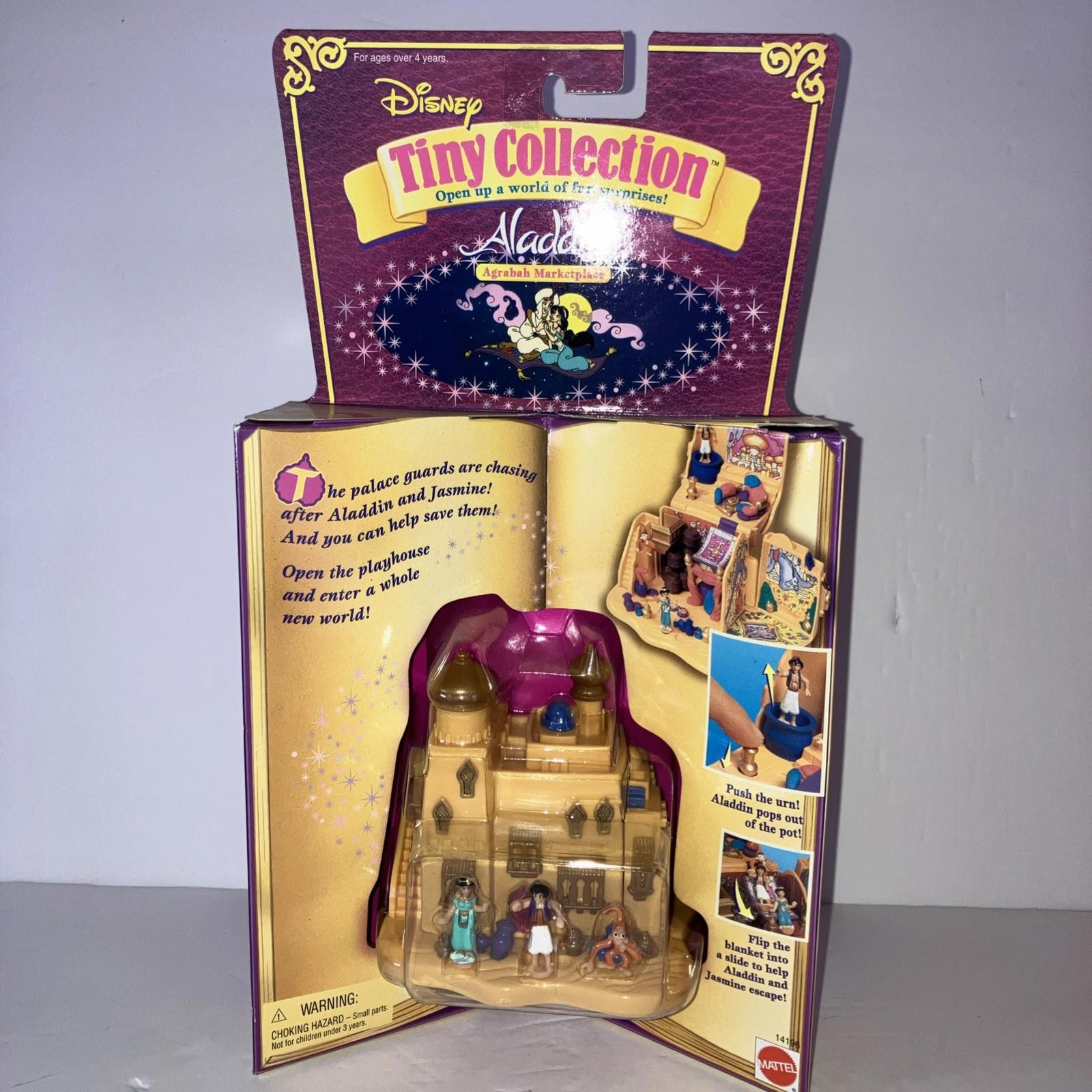 VINTAGE 1995 Disney Tiny Aladdin Agrabah Marketplace Polly Pocket NEW SEALED