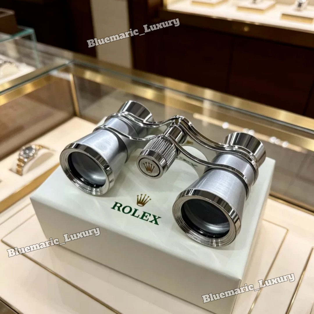 Rolex Silver Opera Glasses Executive Desk Display Collector Edition Rolex Silver Opera Glasses Executive Desk Display Collector Edition