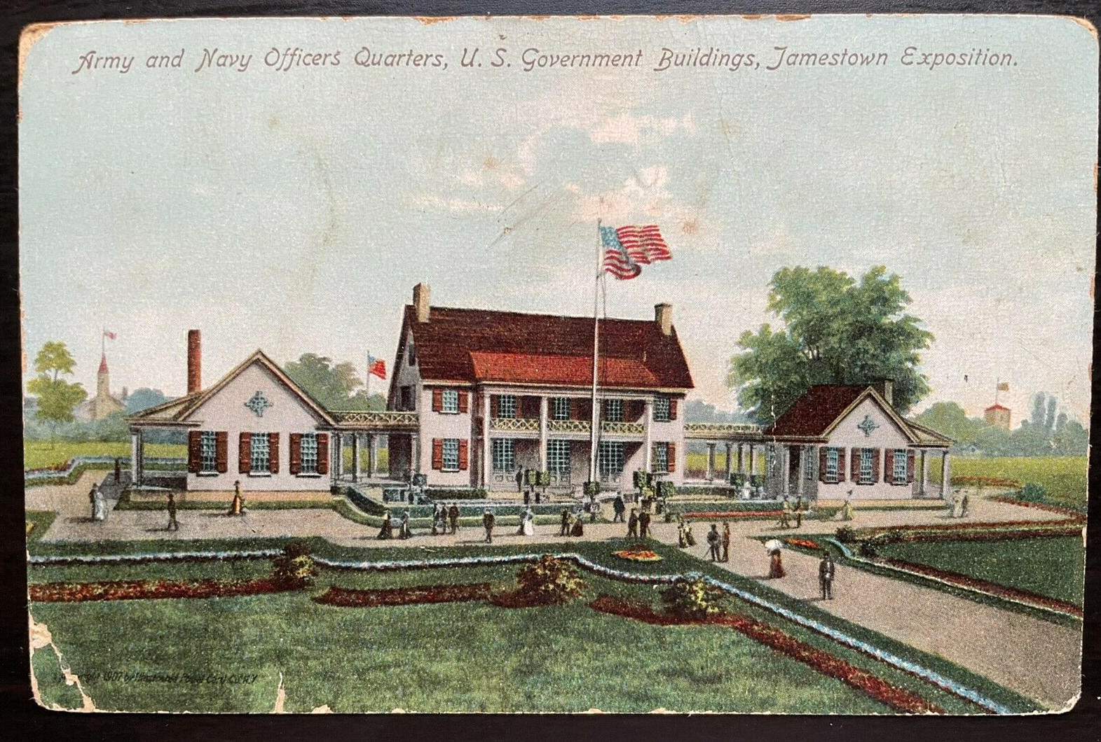 Vintage Postcard 1907-1915 Army & Navy Officer's Quarters, Jamestown Expo, VA Vintage Postcard 1907-1915 Army & Navy Officer's Quarters, Jamestown Expo, VA