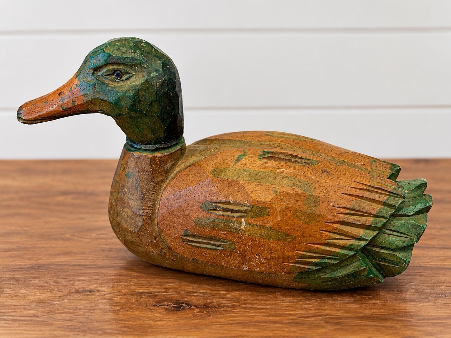 Vintage Hand Carved/Painted Wood Mallard Duck, Decoy, Decor, 6”x 12” Vintage Hand Carved/Painted Wood Mallard Duck, Decoy, Decor, 6”x 12”