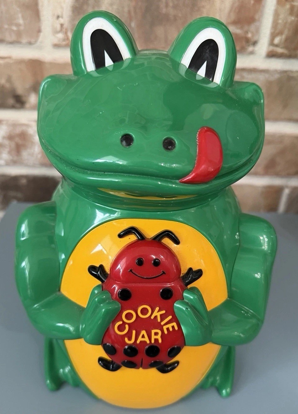 Vintage 1998 Fun-Damental Too Frog Cookie Jar Electronic Ribbit Croaking Works
