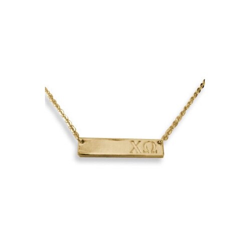 Chi Omega Sorority Bar Necklace-New Chi Omega Sorority Bar Necklace-New