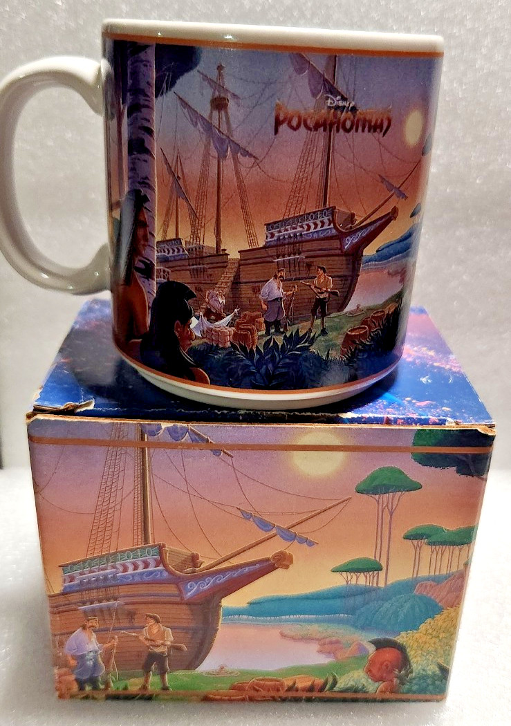 Vintage Walt Disney World Parks Pocahontas Coffee Mug Cup Exclusive Disneyland Vintage Walt Disney World Parks Pocahontas Coffee Mug Cup Exclusive Disneyland