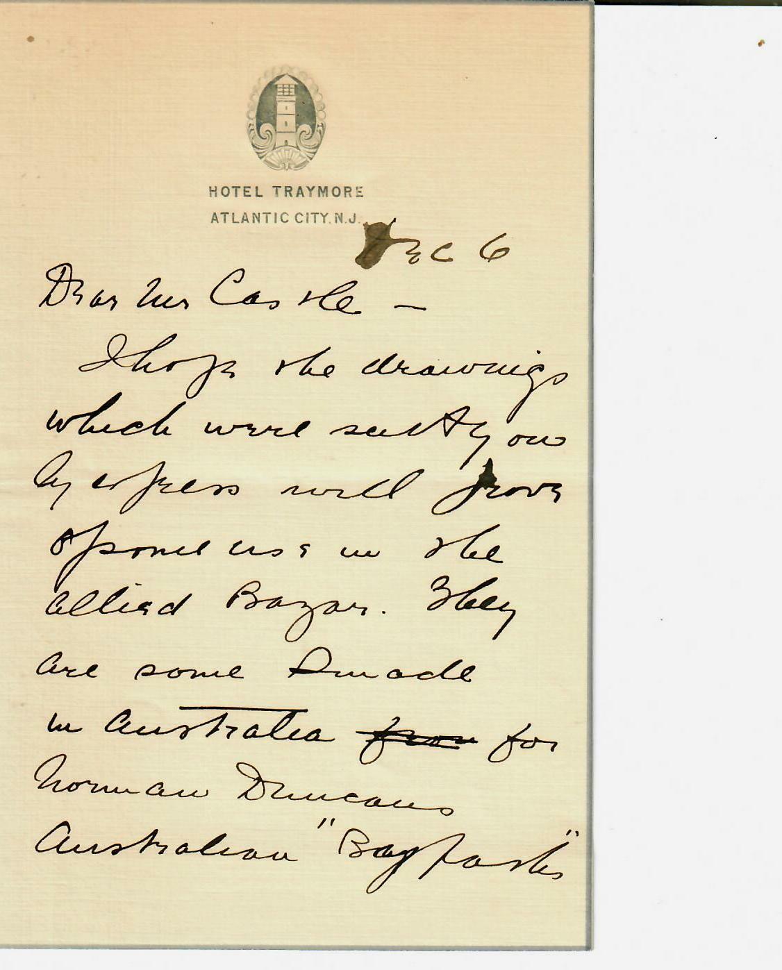 RARE “War Artist” George Harding Hand Written Letter