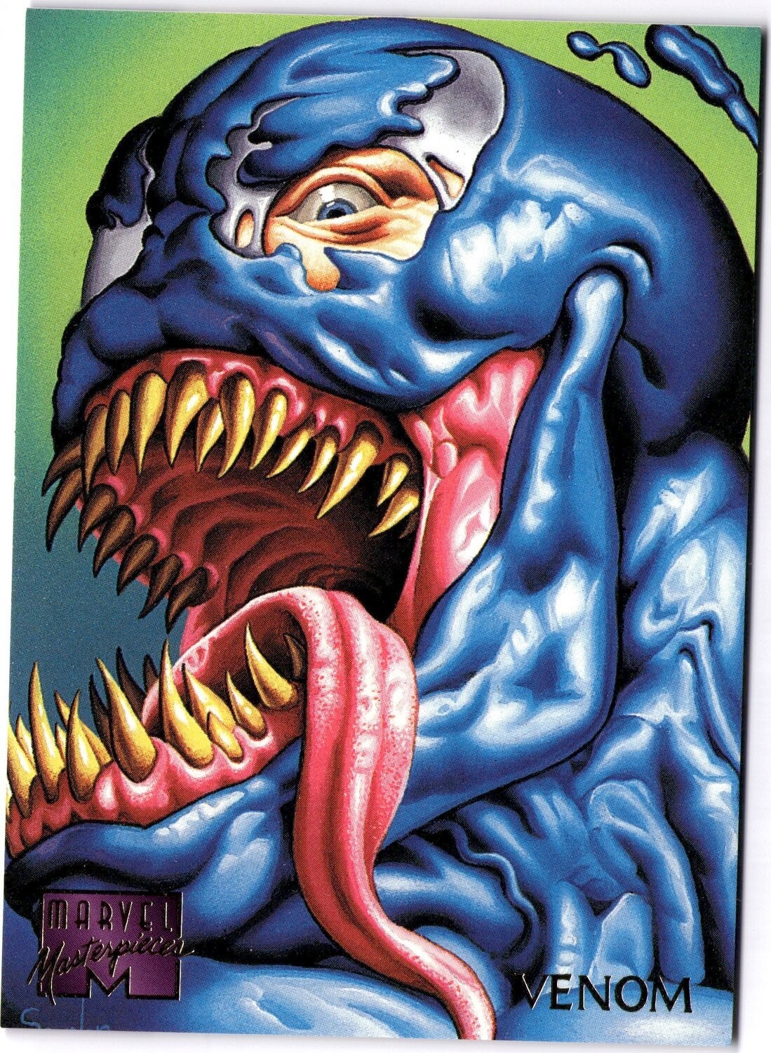 Vintage 1995 Marvel Masterpieces Venom #108 Trading Card Fleer Scanlan Vintage 1995 Marvel Masterpieces Venom #108 Trading Card Fleer Scanlan