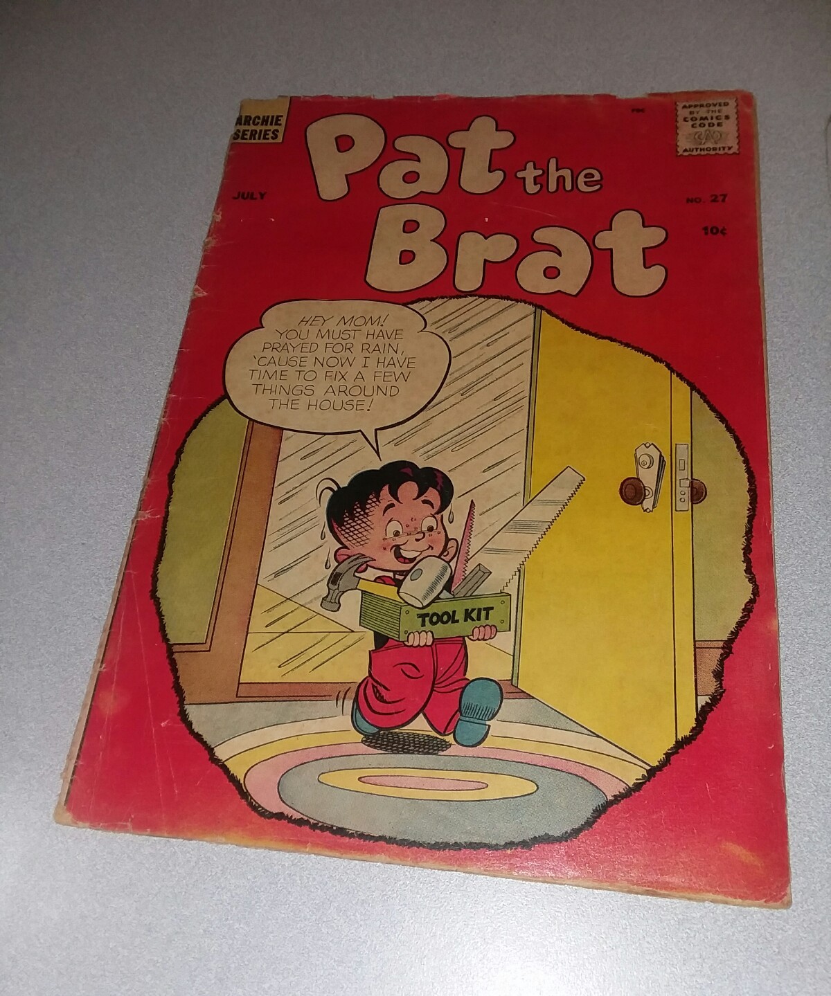 PAT THE BRAT 1958 ARCHIE COMICS #27 Comic Book cartoon kids humor teen vintage PAT THE BRAT 1958 ARCHIE COMICS #27 Comic Book cartoon kids humor teen vintage