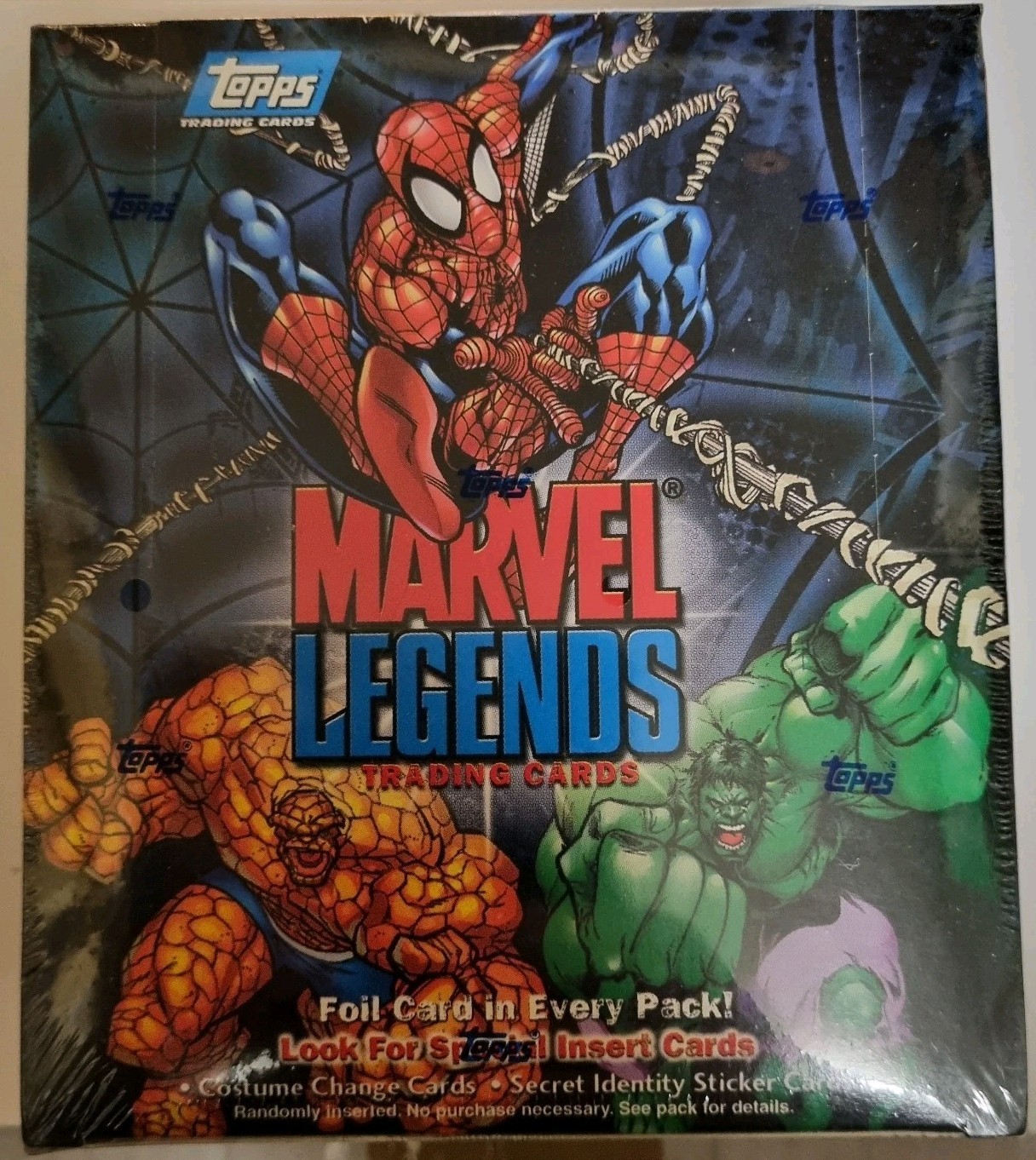 2001 Topps Marvel Legends Sealed Retail Box Rare 2001 Topps Marvel Legends Sealed Retail Box Rare
