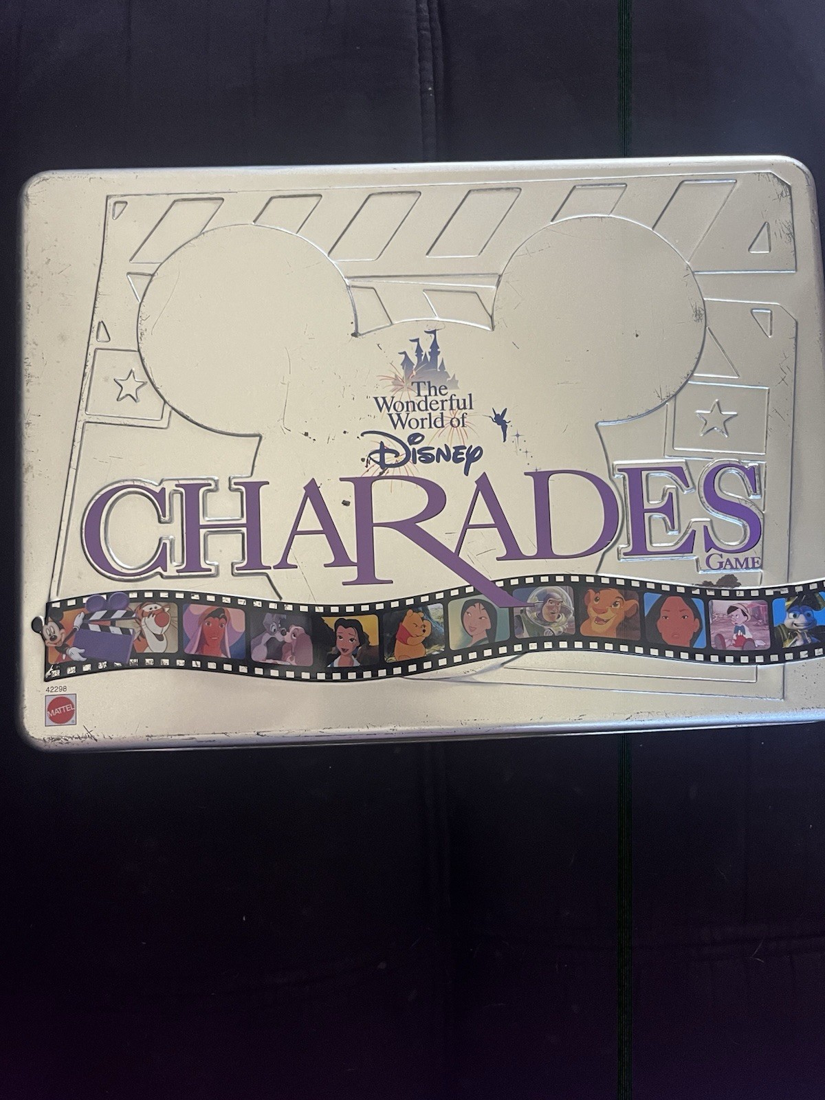 Mattel Wonderful World of Disney Charades Game in Tin Box, Disney Theme Mattel Wonderful World of Disney Charades Game in Tin Box, Disney Theme