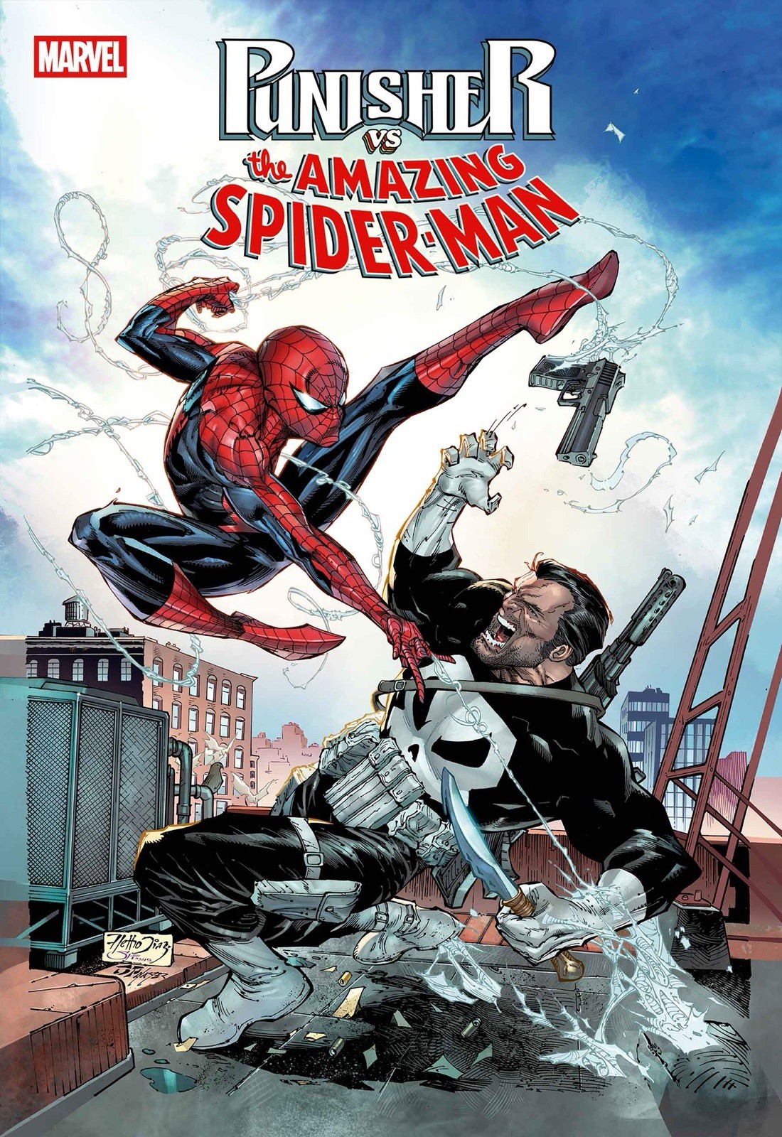 🔥💀🕷️ PUNISHER VS SPIDER-MAN #1 NETHO DIAZ 1:25 Ratio Variant 🔥💀🕷️ PUNISHER VS SPIDER-MAN #1 NETHO DIAZ 1:25 Ratio Variant