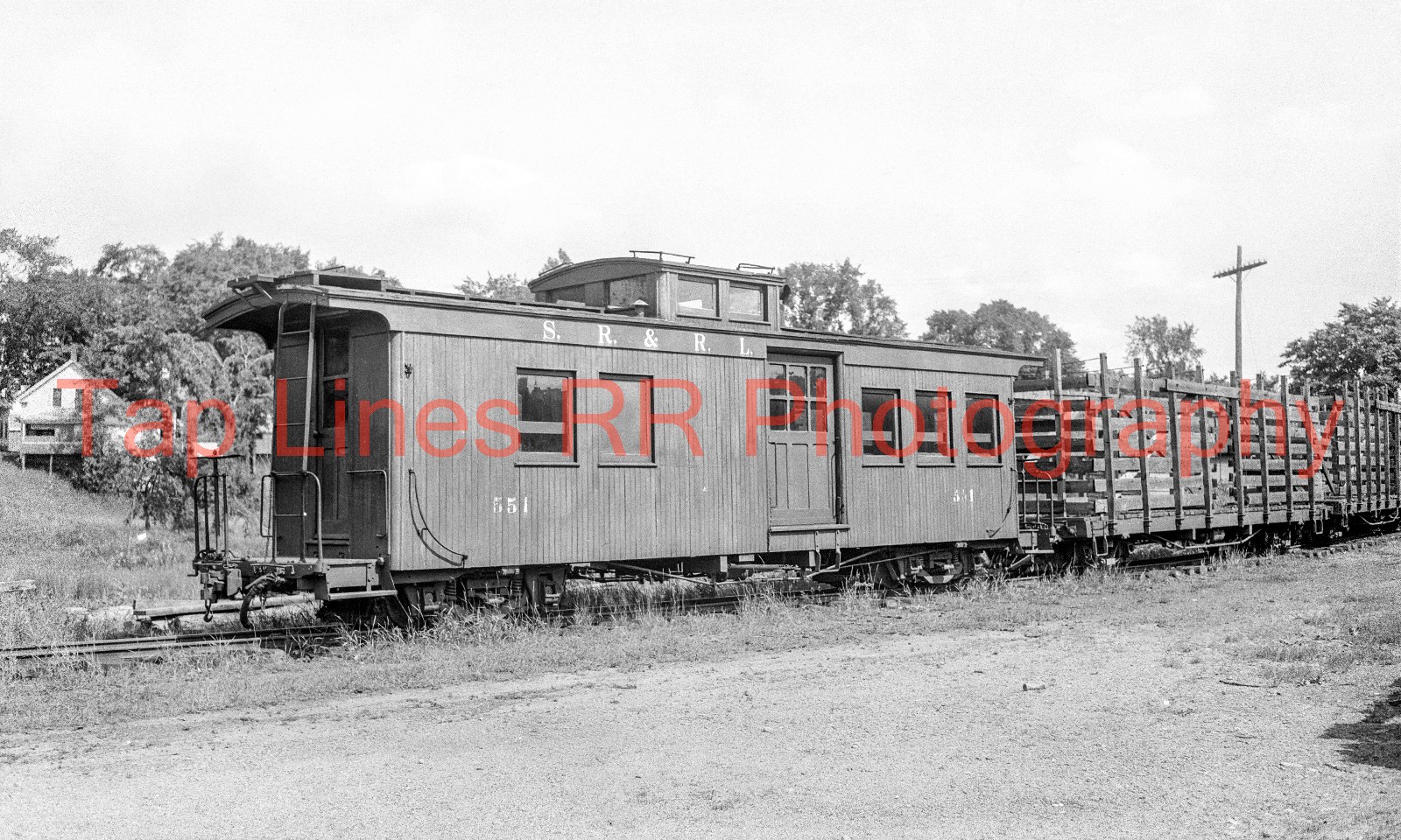 Sandy River & Rangeley Lakes #551 Caboose Strong ME 7-1935 New 5x8 Photo Sandy River & Rangeley Lakes #551 Caboose Strong ME 7-1935 New 5x8 Photo