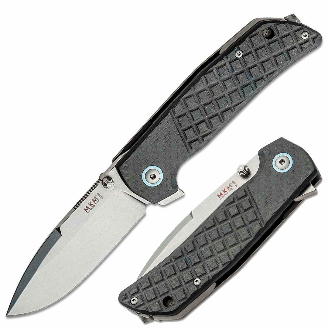 MKM-Maniago Knife Makers Folding 3.23" BÖHLER M390 Steel Blade Titanium Handles MKM-Maniago Knife Makers Folding 3.23" BÖHLER M390 Steel Blade Titanium Handles