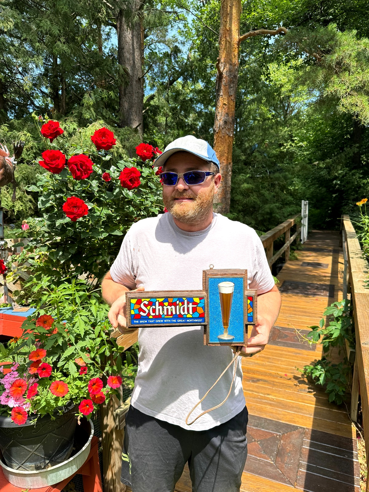 Vintage Schmidt Beer Bubbler Light sign Nice