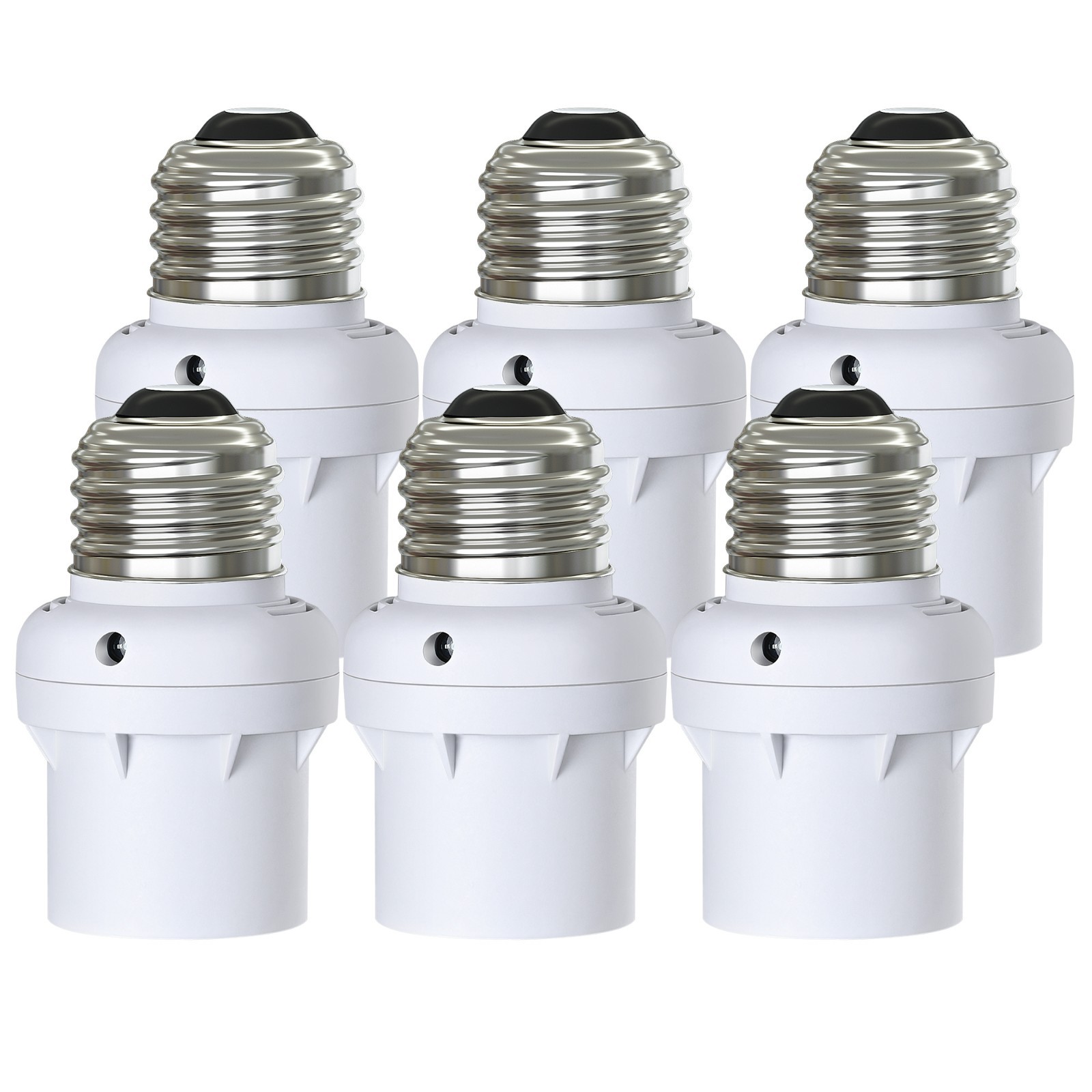DEWENWIL 6 Pack Light Sensor Socket, E26 E27 Dusk to Dawn Light Sensor Socket DEWENWIL 6 Pack Light Sensor Socket, E26 E27 Dusk to Dawn Light Sensor Socket