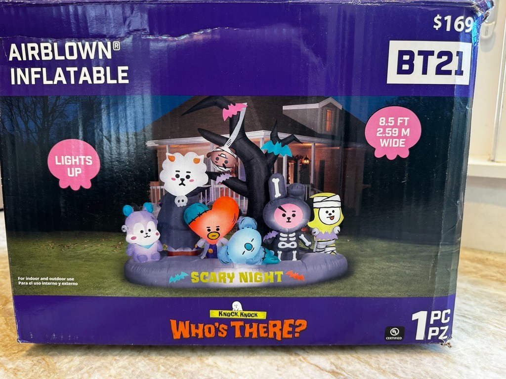 Halloween Giant Bt21 Airblown Yard Inflatable by Way to Celebrate OPEN BOX 2024