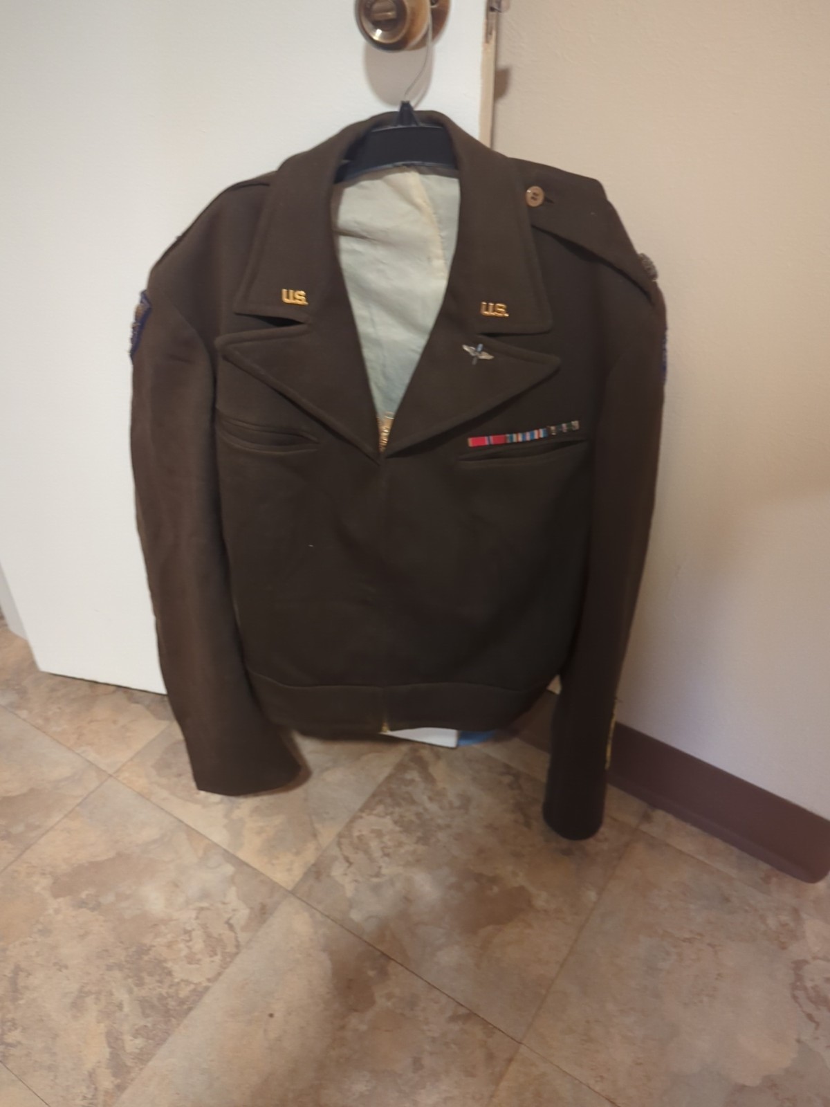 US Army Ike Jacket WW2 Officer US Army Air Force US Army Ike Jacket WW2 Officer US Army Air Force