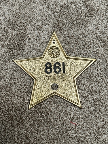Vintage Original 1980s MGM Grand Hotel Las Vegas Door Number Vintage Original 1980s MGM Grand Hotel Las Vegas Door Number