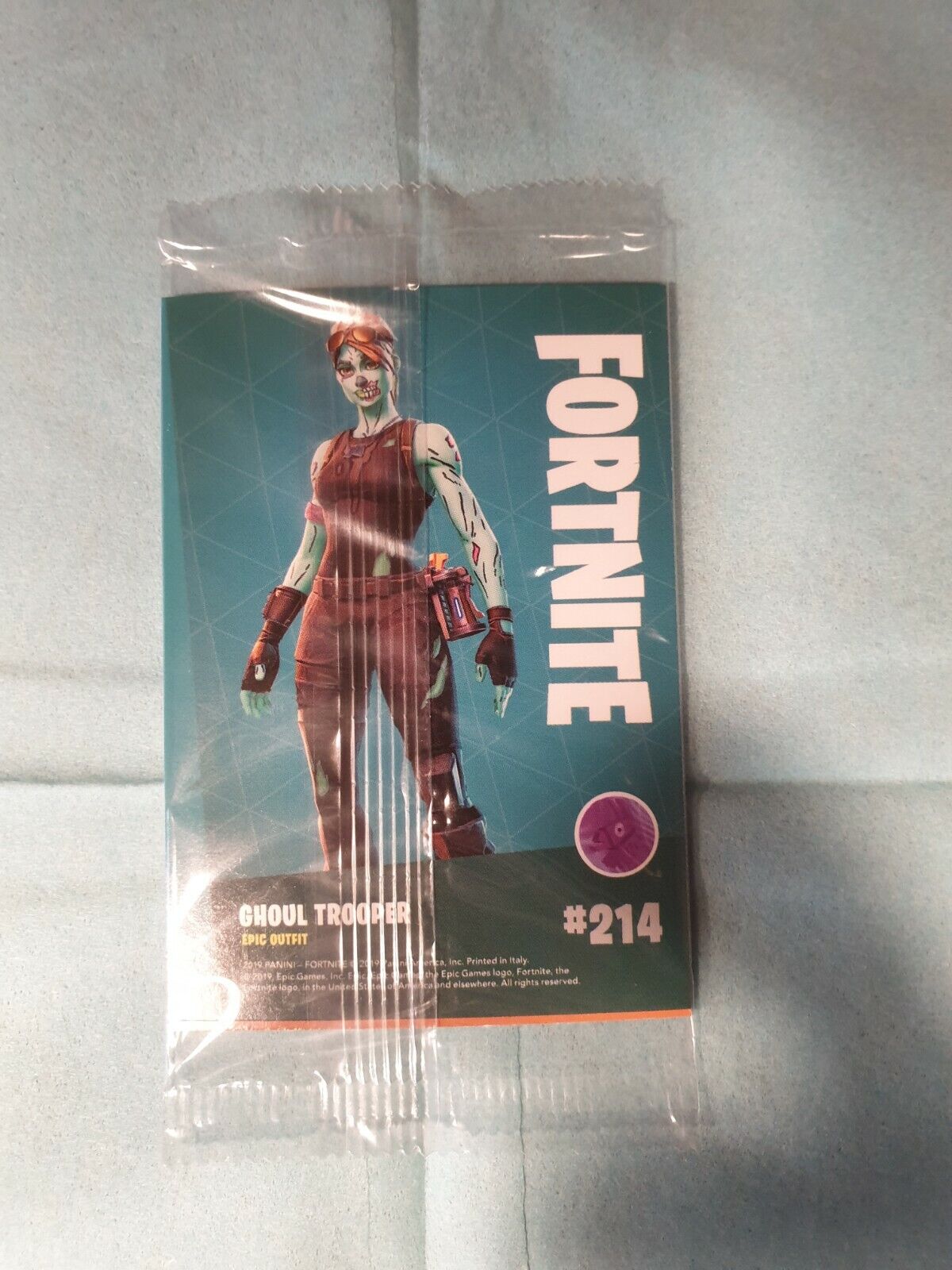 2019 Panini Fortnite Longshot #177 + Ghoul Trooper #214 in Crystal Shard Cards