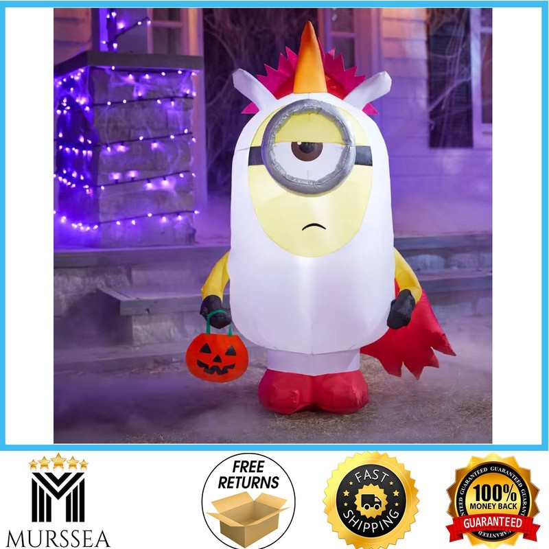 3.5 ft LED Stuart Unicorn Minions Halloween Inflatable Airblown 26GM27220 3.5 ft LED Stuart Unicorn Minions Halloween Inflatable Airblown 26GM27220