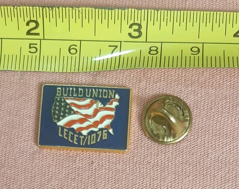 Build Union LECET 1076 Laborers-Employers Cooperation and Education Trust Pin Build Union LECET 1076 Laborers-Employers Cooperation and Education Trust Pin