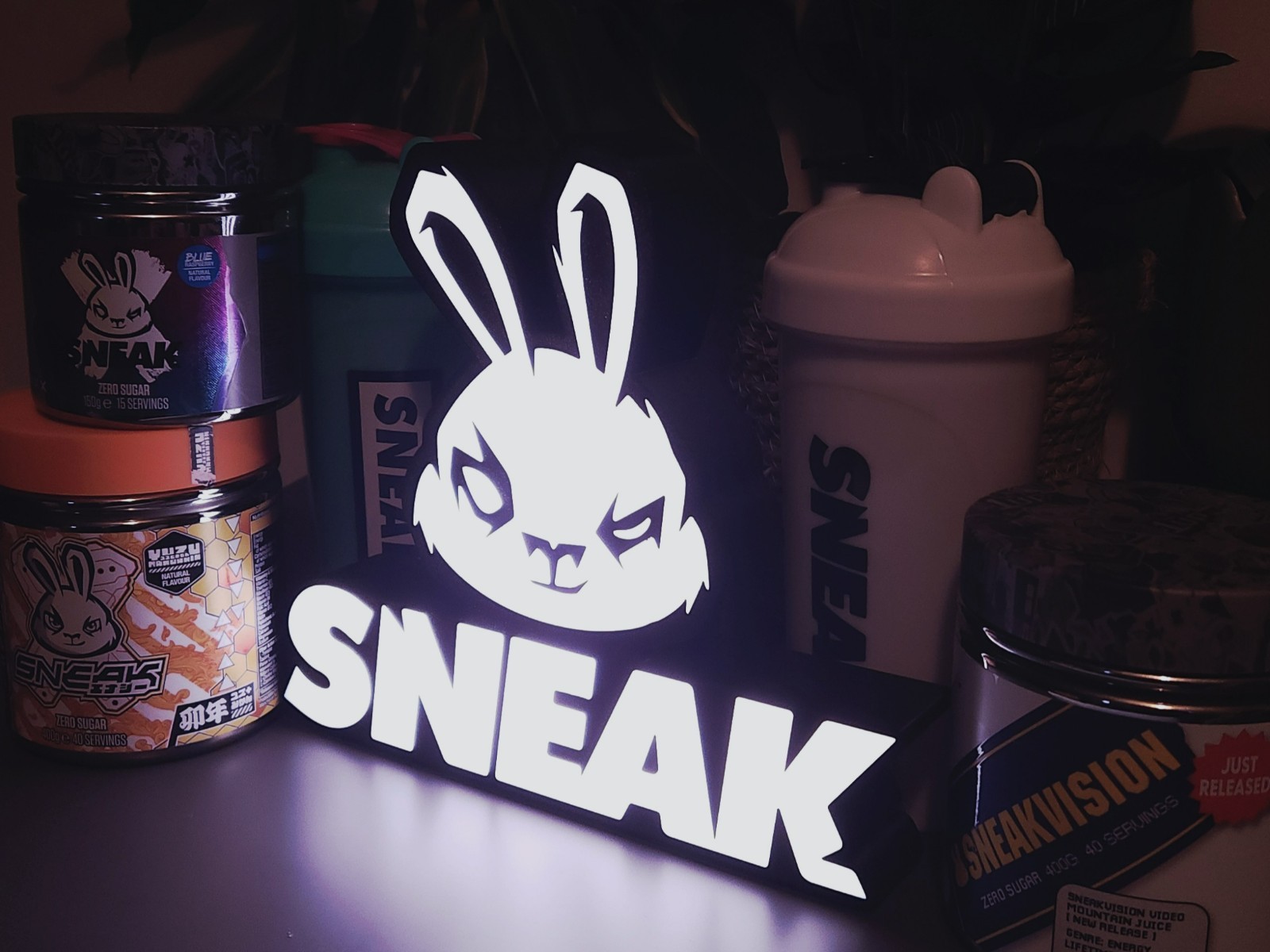 Sneak Energy LED Light Box – Gaming Energy Drink Decor Sneak Energy LED Light Box – Gaming Energy Drink Decor