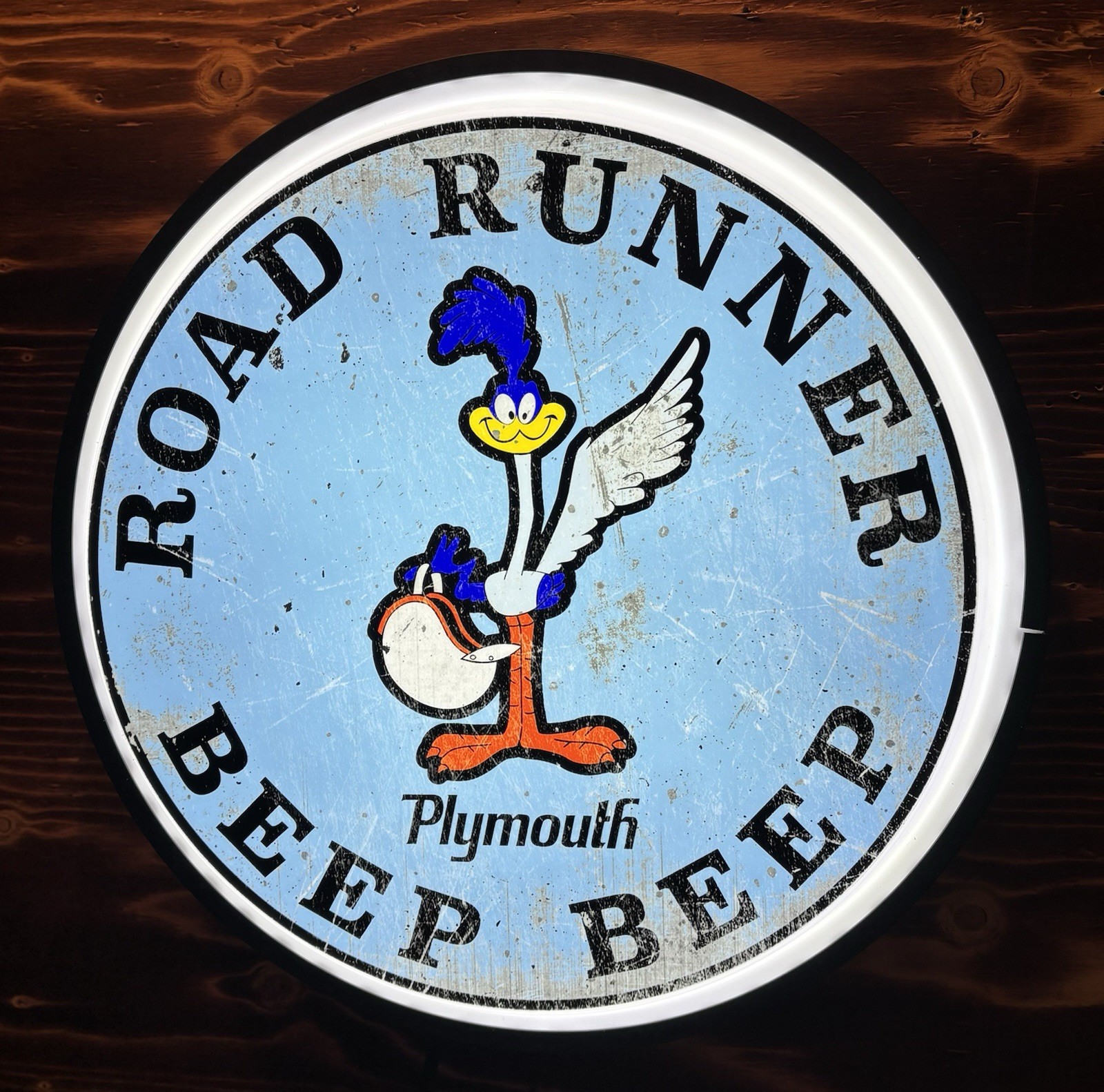 Plymouth Road Runner 18" Backlit Led Lighted Sign Plymouth Road Runner 18" Backlit Led Lighted Sign