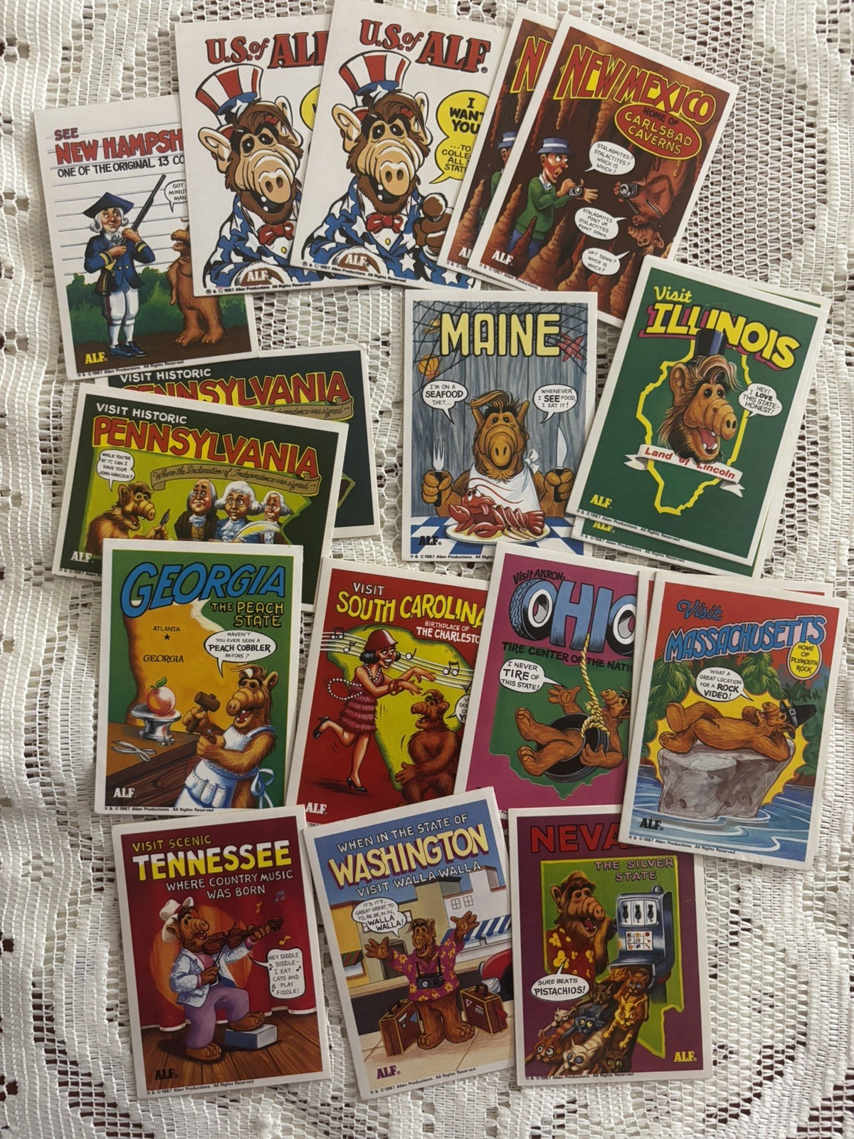 1987 U.S. of ALF trading card Lot Of 40 UEC Vintage 1987 U.S. of ALF trading card Lot Of 40 UEC Vintage