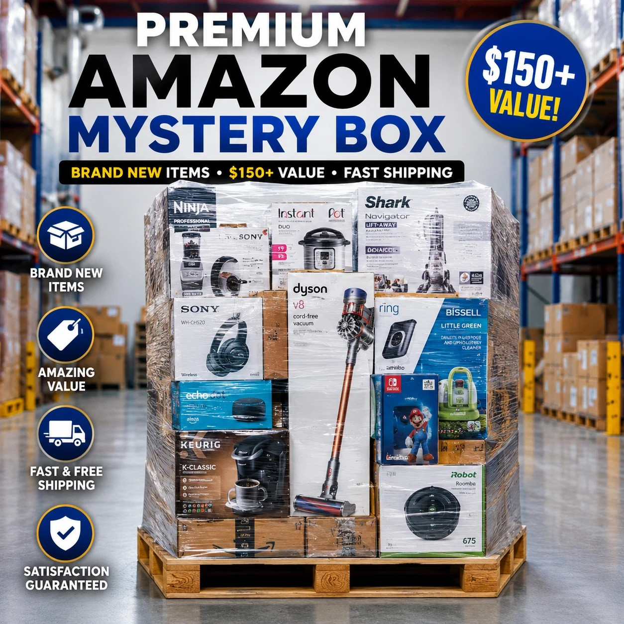 Huge US Reseller Liquidation Box – . Mixed Merchandise Mystery Box Wholesale Lot Huge US Reseller Liquidation Box – . Mixed Merchandise Mystery Box Wholesale Lot