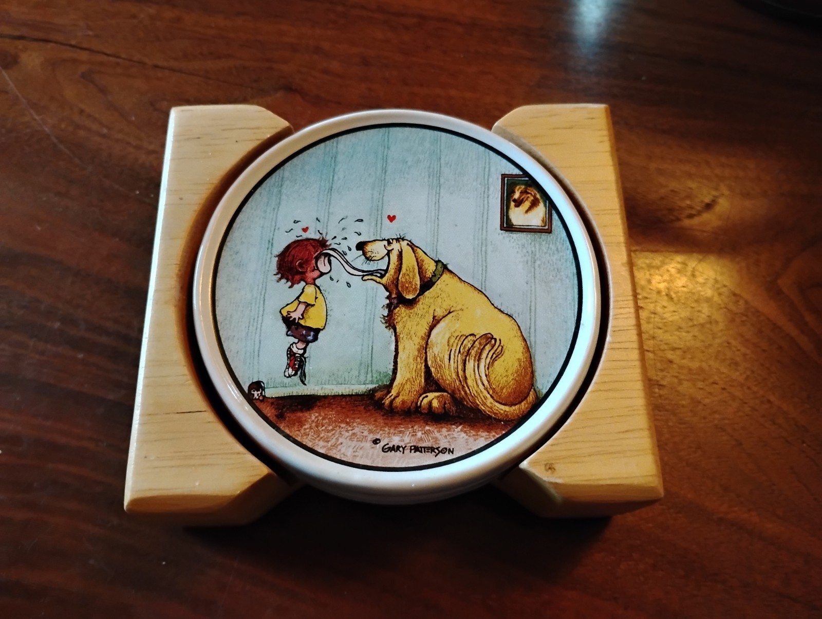 Gary Patterson Dog Lovers Coaster by Clay Design Vintage Gary Patterson Dog Lovers Coaster by Clay Design Vintage