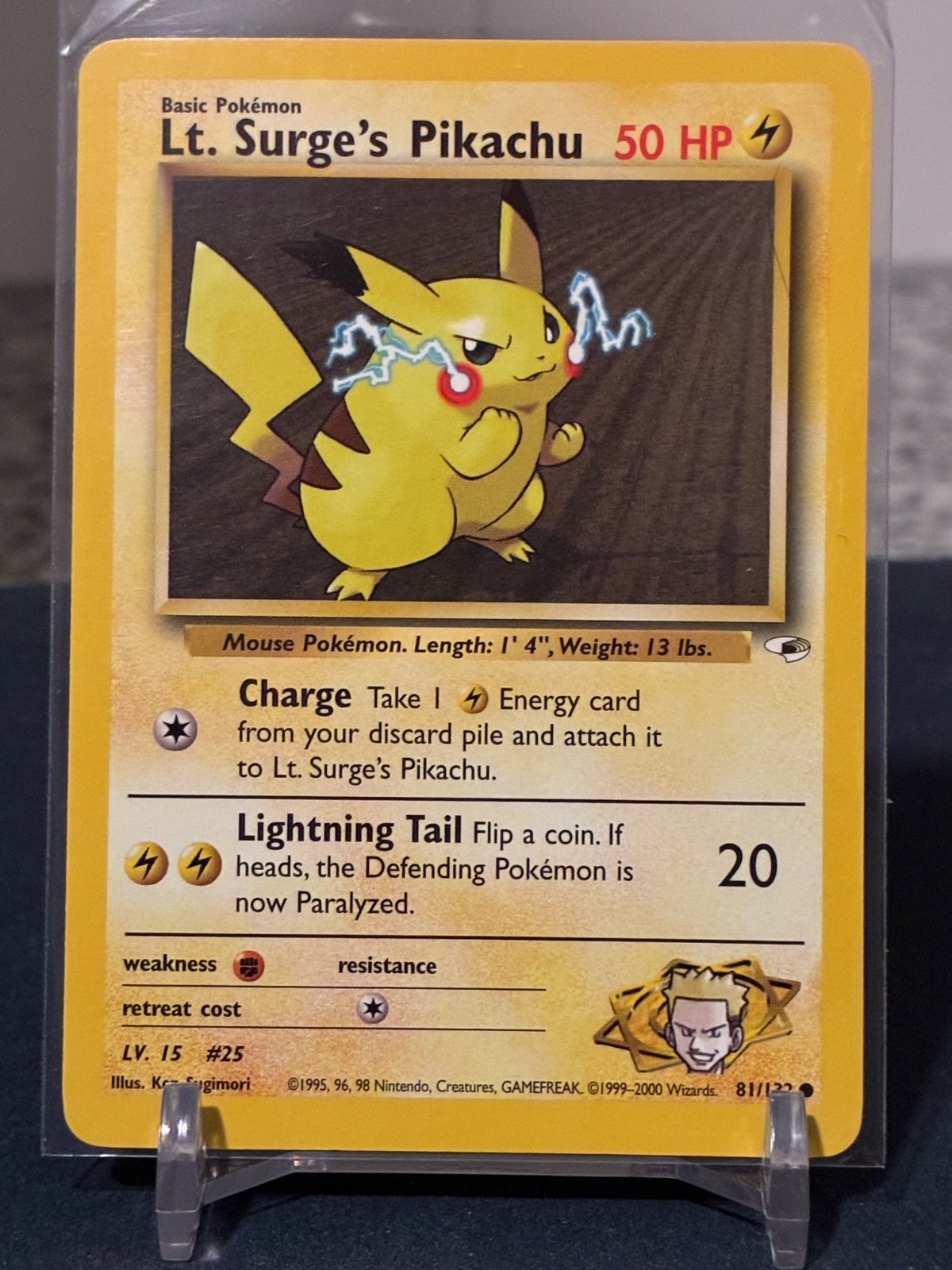 VINTAGE POKEMON LT. SURGES LOT OF 8 FROM GYM HEROES TCG VINTAGE POKEMON LT. SURGES LOT OF 8 FROM GYM HEROES TCG