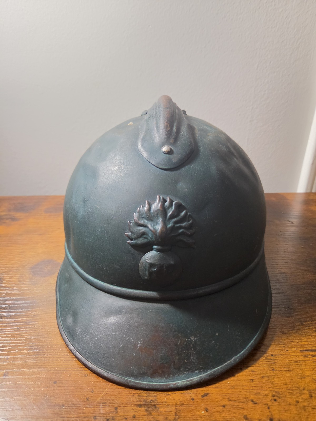 WWI WW1 Military French Army Infantry M1915 RF Helmet