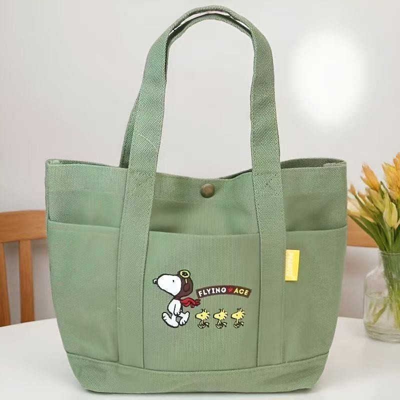 2025 New Starbucks Snoopy Tote Bag Shoulder Bag WHITE/GREEN Color-Free Shipping 2025 New Starbucks Snoopy Tote Bag Shoulder Bag WHITE/GREEN Color-Free Shipping
