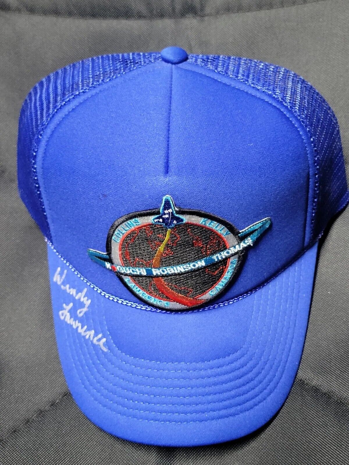STS-114 SPACE SHUTTLE DISCOVERY NASA CAP SIGNED  BY Crew Member WENDY LAWRENCE